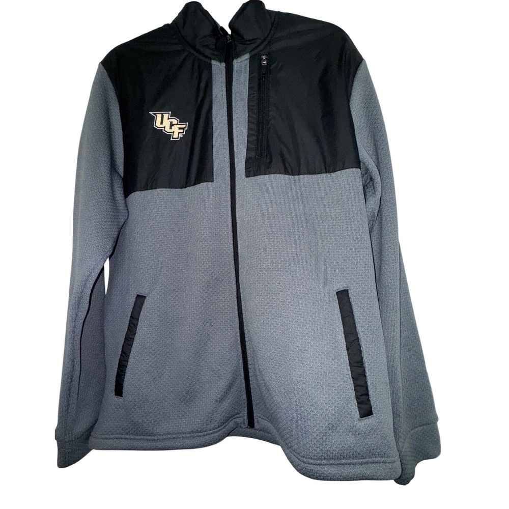 UCF Knights Rivalry Threads Full Zip‎ Jacket Gray Black Men's Size L 42/44